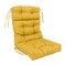 22-inch by 45-inch Spun Polyester Solid Outdoor Tufted Chair Cushion Yellow-Color